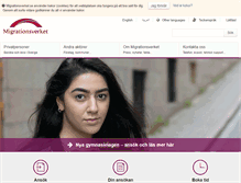 Tablet Screenshot of migrationsverket.se